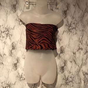 NWT TOPSHOP TIGER PRINT TOP